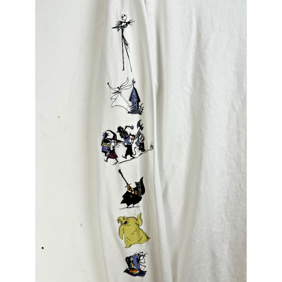 The Nightmare Before Christmas X Vans White Long Sleeve Graphic Print Shirt - Picture 4 of 9